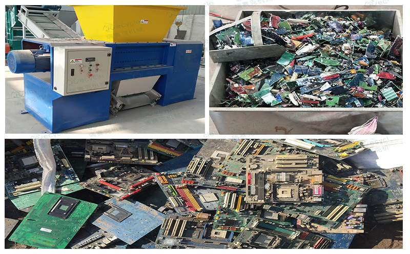 pcb電路板撕碎料對(duì)比圖